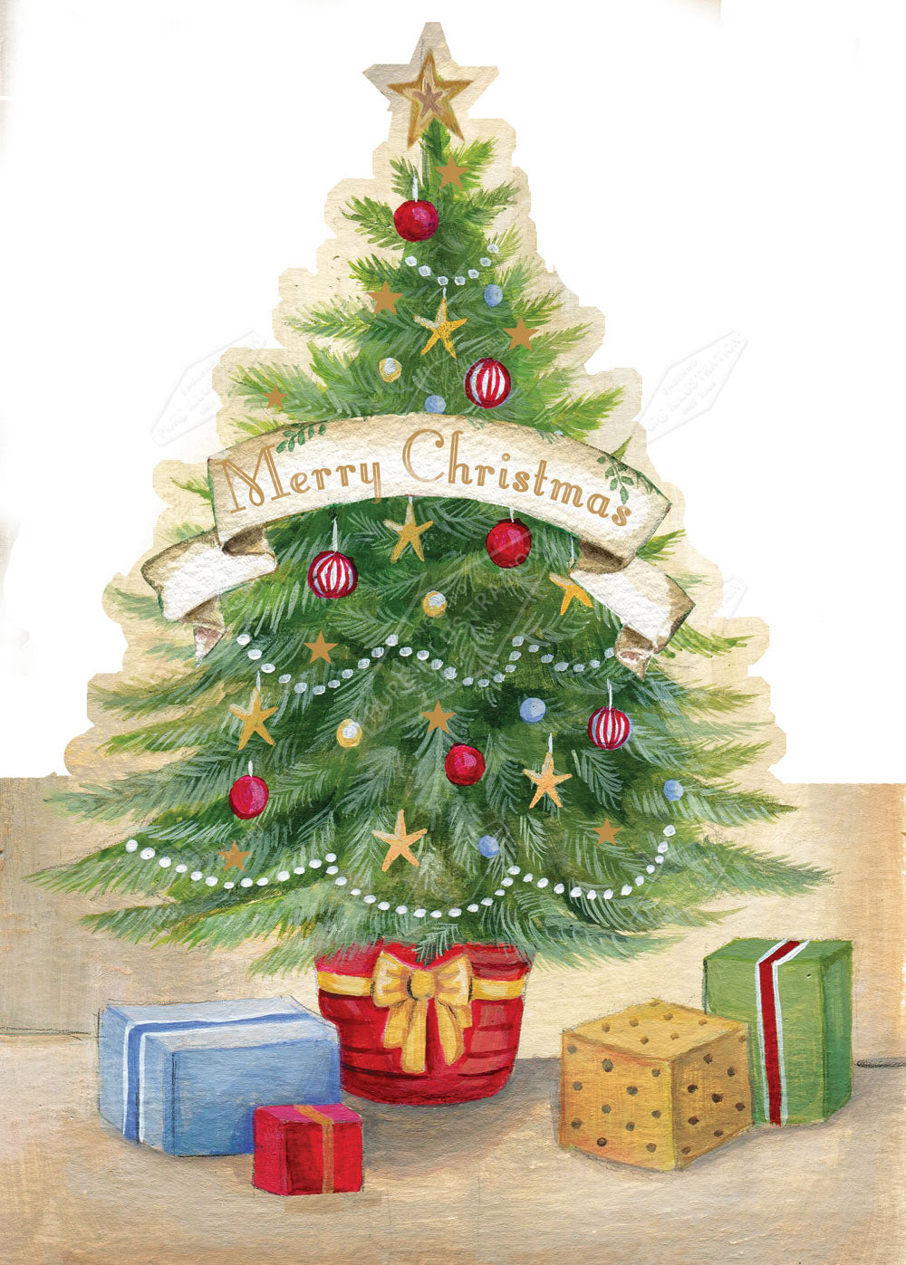 00023140DEV - Deva Evans is represented by Pure Art Licensing Agency - Christmas Greeting Card Design
