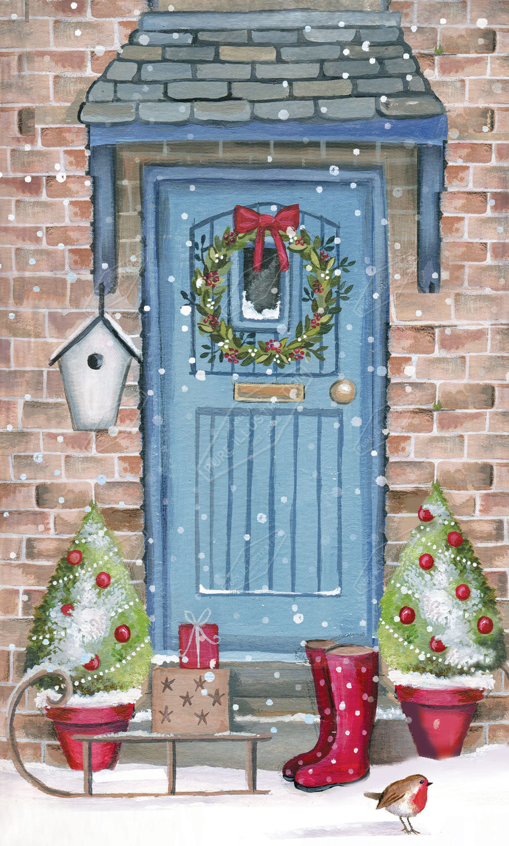 00023141DEV - Deva Evans is represented by Pure Art Licensing Agency - Christmas Greeting Card Design