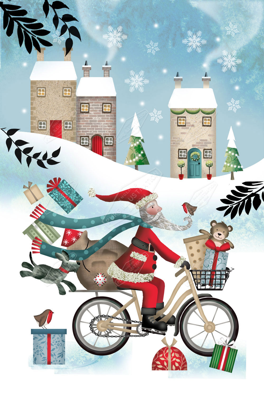00023293DEV - Deva Evans is represented by Pure Art Licensing Agency - Christmas Greeting Card Design