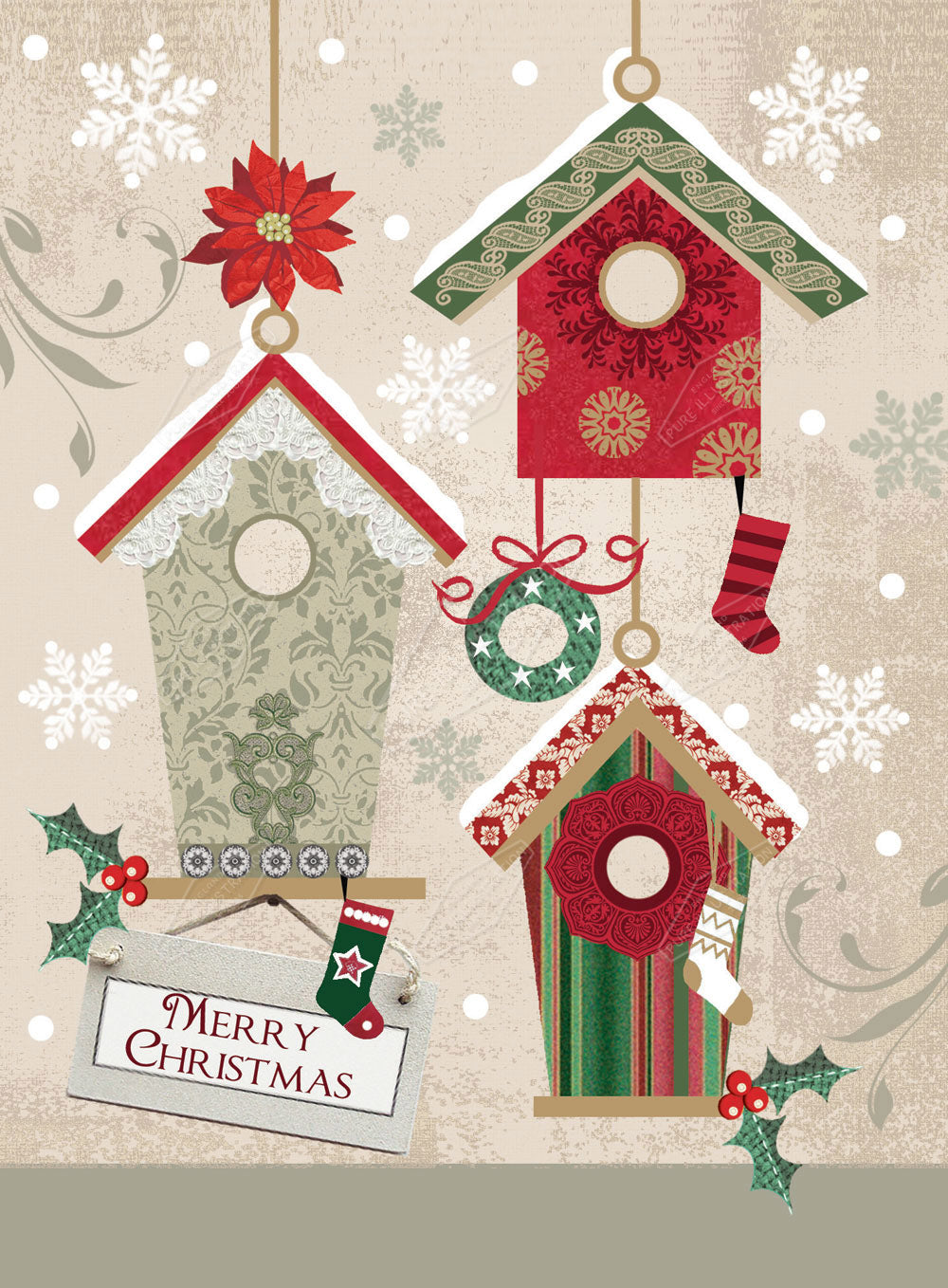 00023295DEV - Deva Evans is represented by Pure Art Licensing Agency - Christmas Greeting Card Design