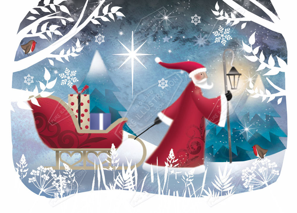 00023341DEV - Deva Evans is represented by Pure Art Licensing Agency - Christmas Greeting Card Design