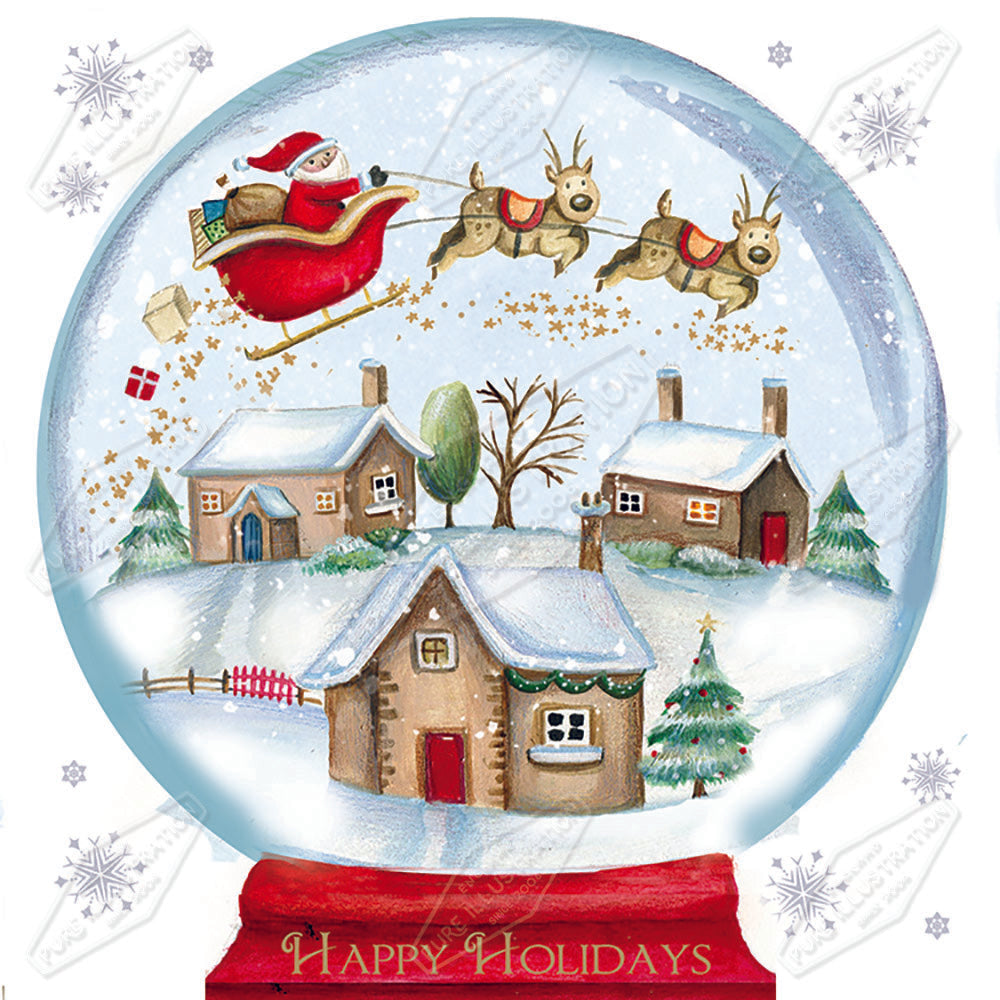00023948DEV - Deva Evans is represented by Pure Art Licensing Agency - Christmas Greeting Card Design