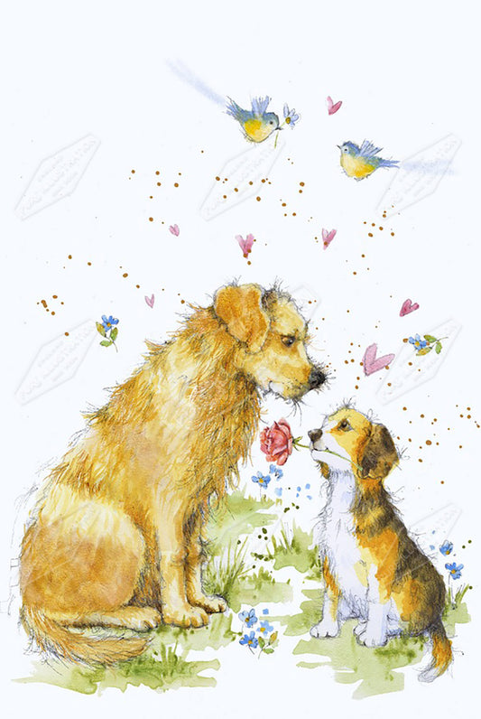 00024046JPA- Jan Pashley is represented by Pure Art Licensing Agency - Valentine's Greeting Card Design