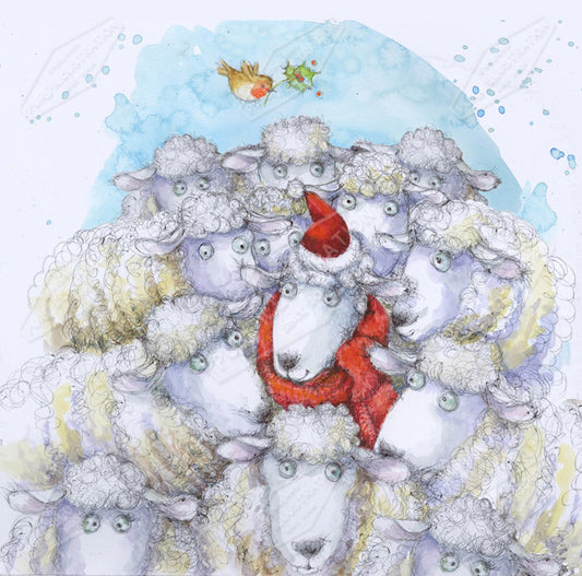 00024047JPA- Jan Pashley is represented by Pure Art Licensing Agency - Christmas Greeting Card Design