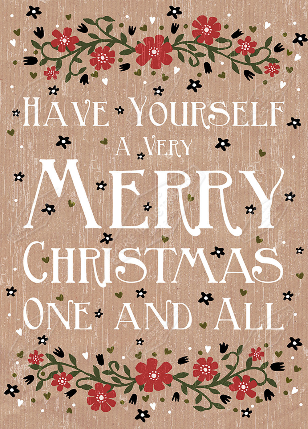 00024233SSN- Sian Summerhayes is represented by Pure Art Licensing Agency - Christmas Greeting Card Design