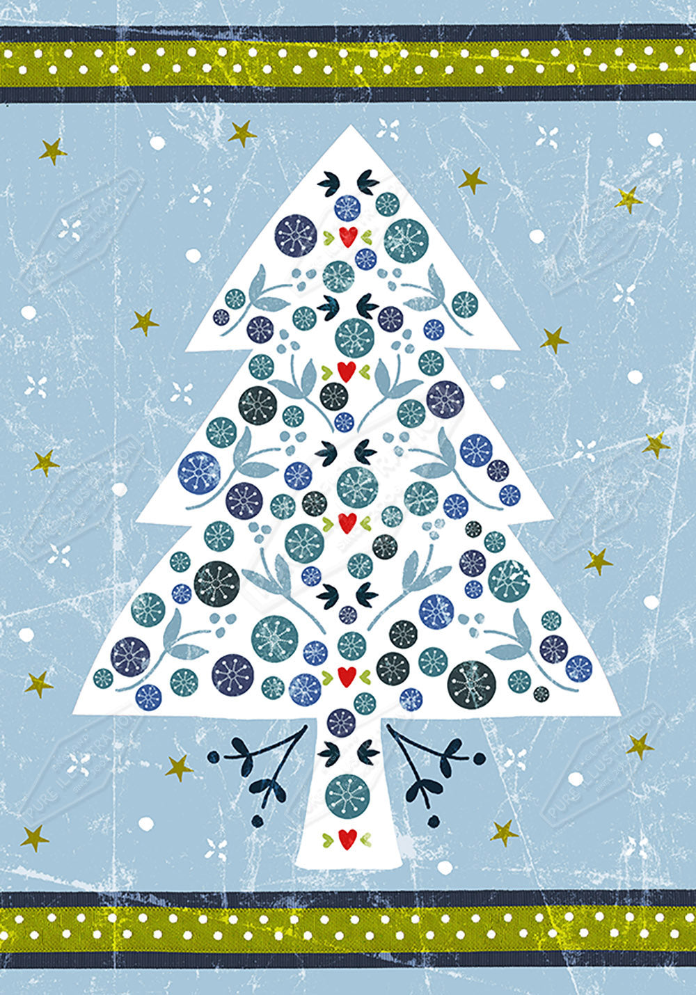 00024245SSN- Sian Summerhayes is represented by Pure Art Licensing Agency - Christmas Greeting Card Design