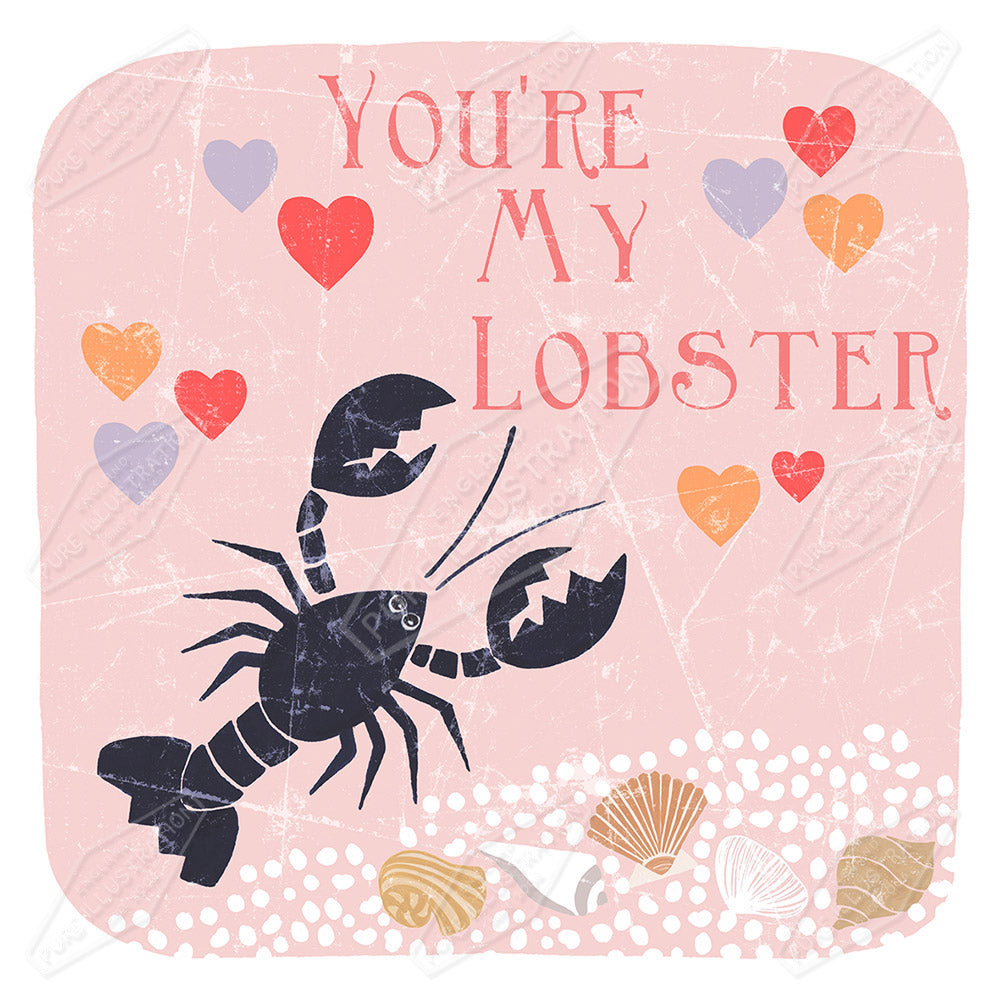 00024563SSN- Sian Summerhayes is represented by Pure Art Licensing Agency - Valentine's Greeting Card Design