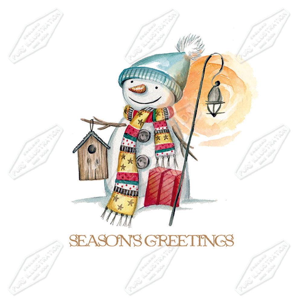 00024727DEV - Deva Evans is represented by Pure Art Licensing Agency - Christmas Greeting Card Design