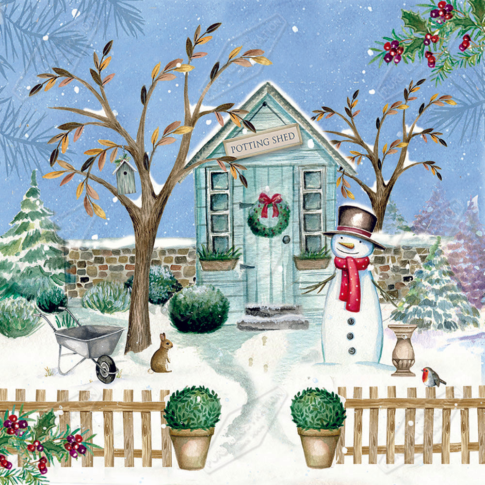 00024742DEV - Deva Evans is represented by Pure Art Licensing Agency - Christmas Greeting Card Design