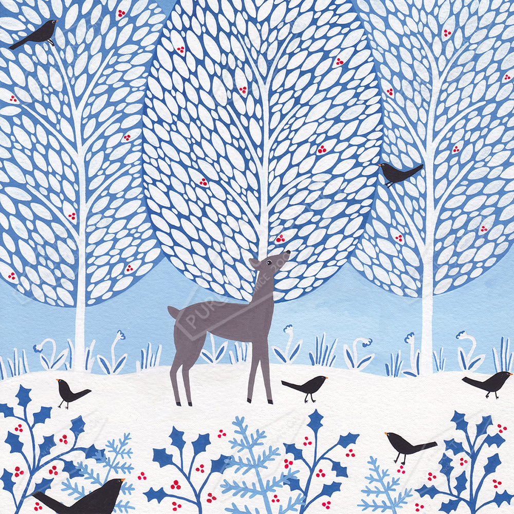 00024981SSN- Sian Summerhayes is represented by Pure Art Licensing Agency - Christmas Greeting Card Design