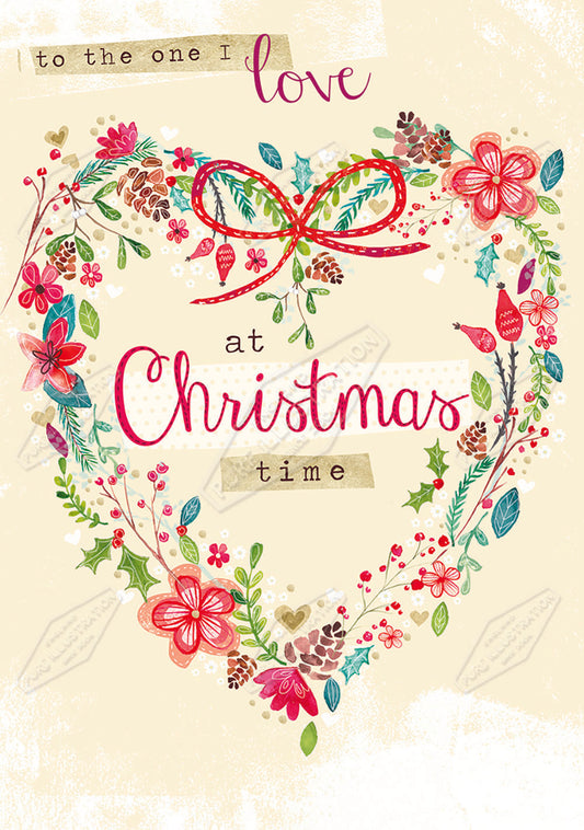 00025015EST- Emily Stalley is represented by Pure Art Licensing Agency - Christmas Greeting Card Design