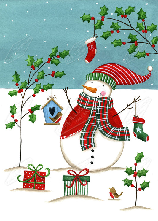 00025229AAI - New England Snowman Design by Anna Aitken at Pure Art Licensing International