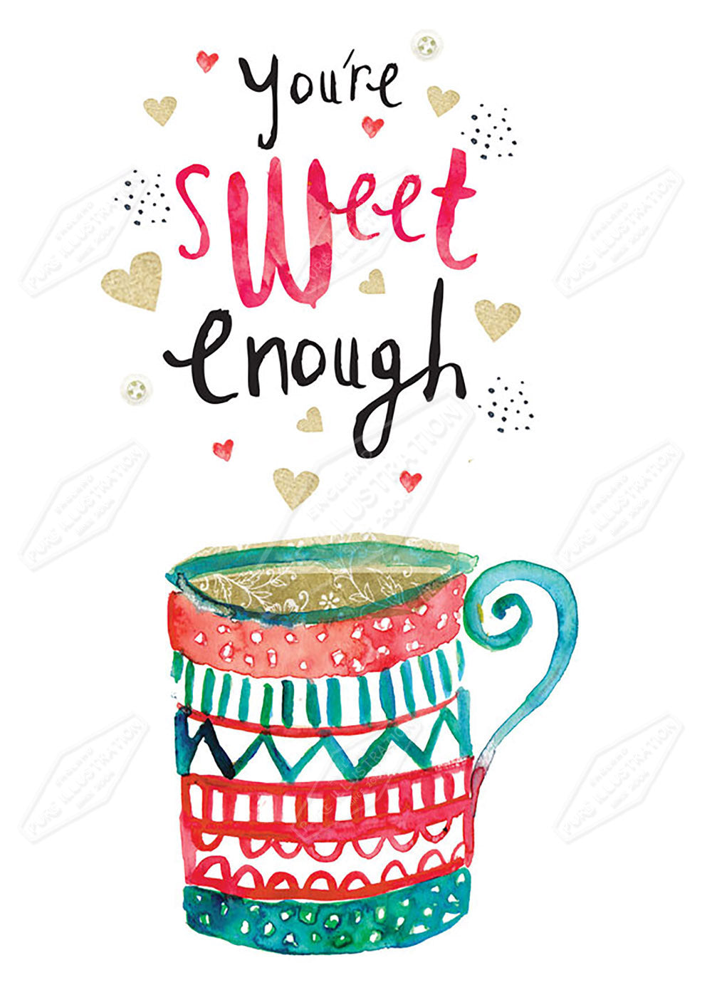 00025479EST- Emily Stalley is represented by Pure Art Licensing Agency - Love Greeting Card Design