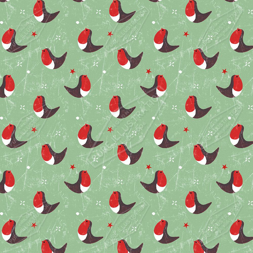 00025546SSNc- Sian Summerhayes is represented by Pure Art Licensing Agency - Christmas Pattern Design