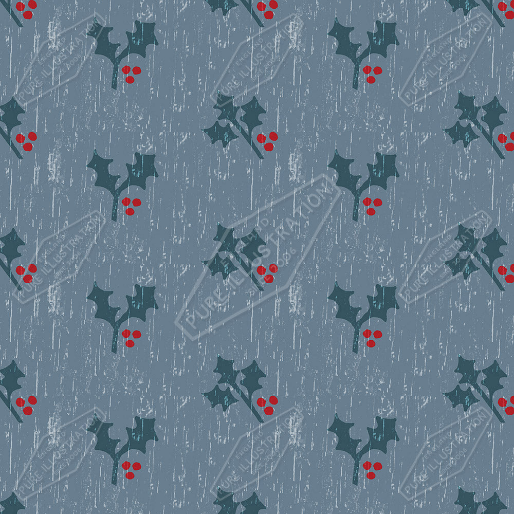 00025551SSNd- Sian Summerhayes is represented by Pure Art Licensing Agency - Christmas Pattern Design