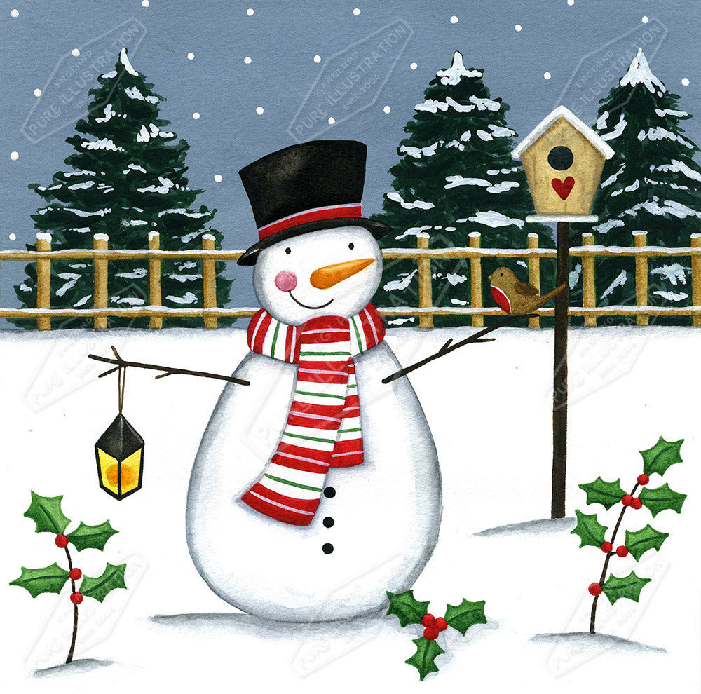 00025591AAI - New England Snowman by Anna Aitken - Pure Art Licensing Design Studio