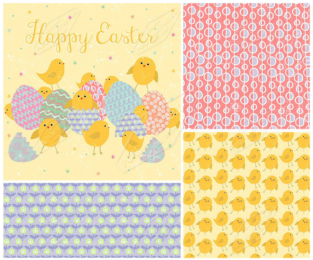 00025613SSN- Sian Summerhayes is represented by Pure Art Licensing Agency - Easter Greeting Card Design