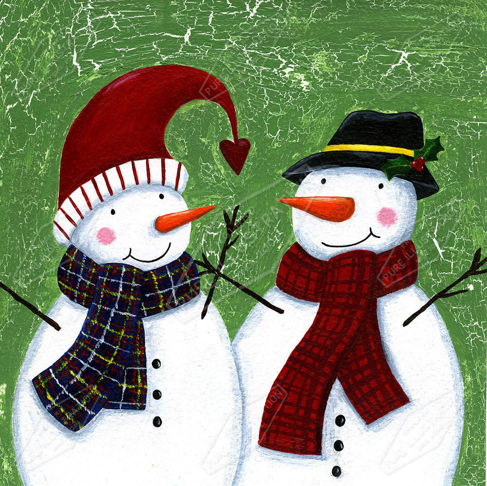 00025799AAI - Snowmen by Anna Aitken - Pure Art Licensing and Surface Design Agency