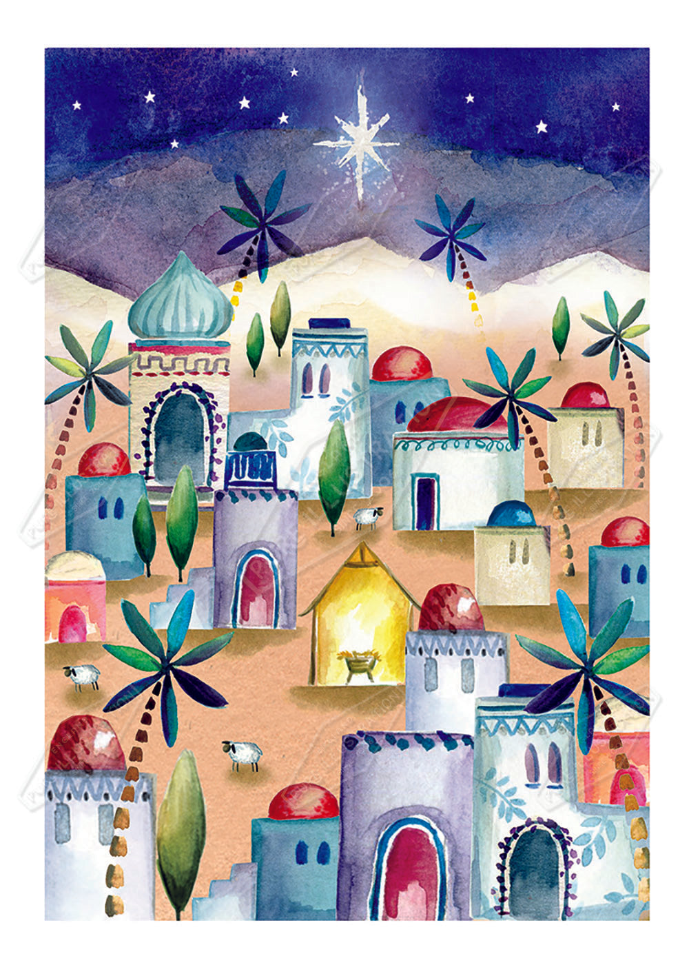 00025812DEV - Deva Evans is represented by Pure Art Licensing Agency - Christmas Greeting Card Design