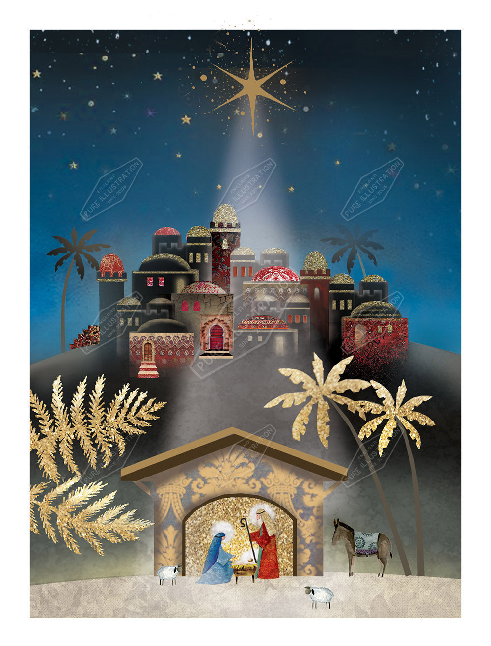00025813DEVa - Deva Evans is represented by Pure Art Licensing Agency - Christmas Greeting Card Design