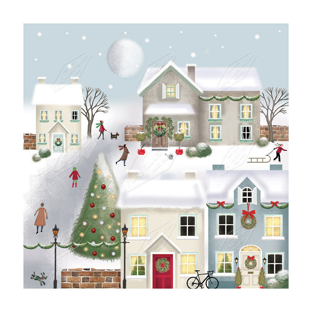 00026257DEV - Deva Evans is represented by Pure Art Licensing Agency - Christmas Greeting Card Design