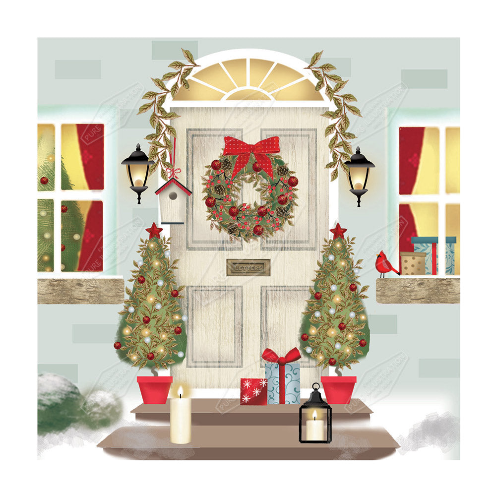 00026258DEV - Deva Evans is represented by Pure Art Licensing Agency - Christmas Greeting Card Design