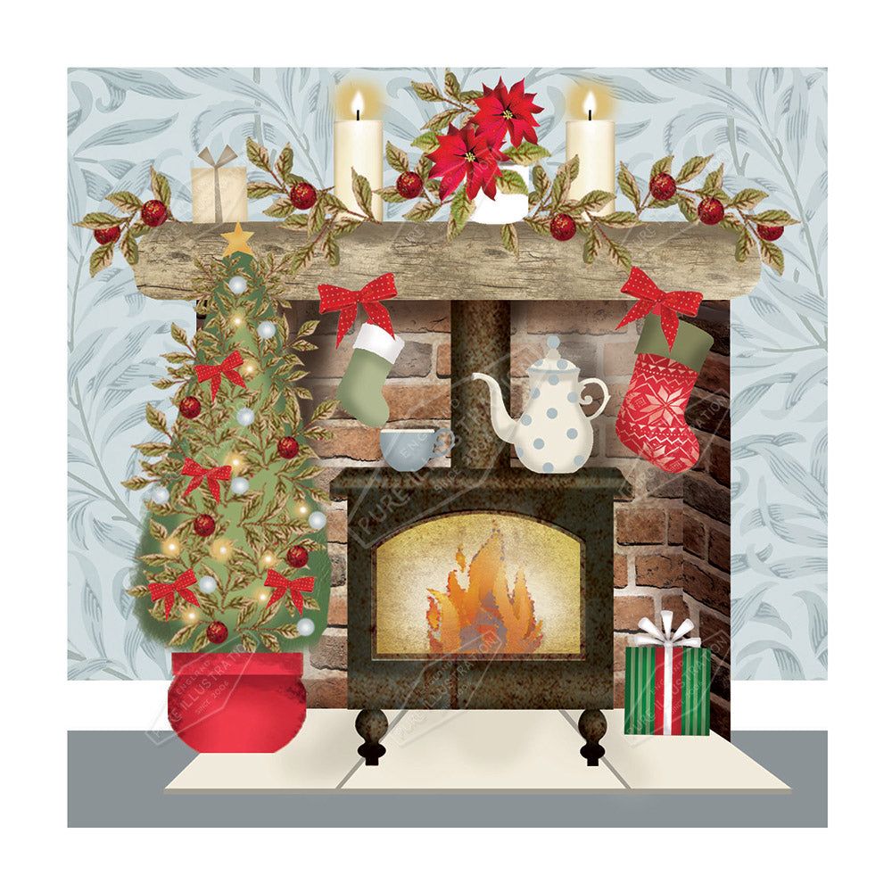 00026259DEV - Deva Evans is represented by Pure Art Licensing Agency - Christmas Greeting Card Design