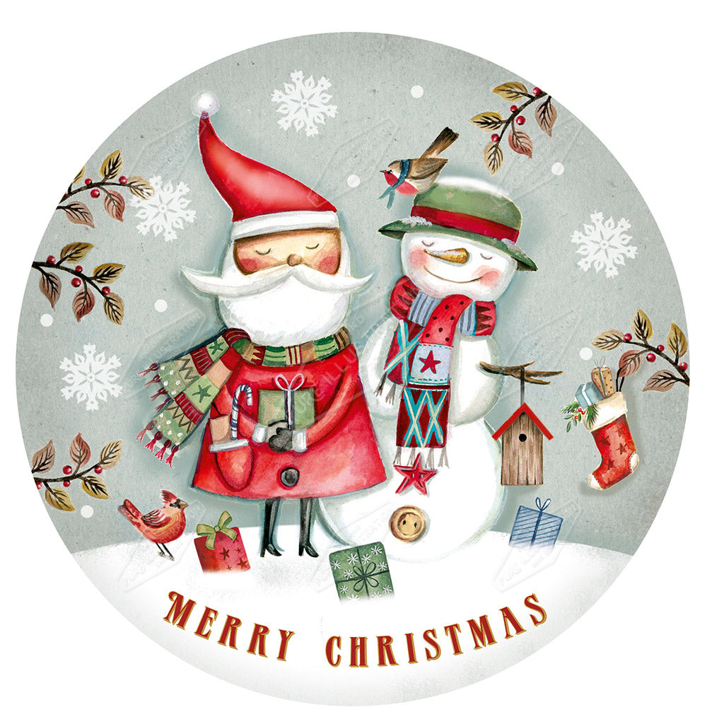 00026362DEV - Deva Evans is represented by Pure Art Licensing Agency - Christmas Greeting Card Design