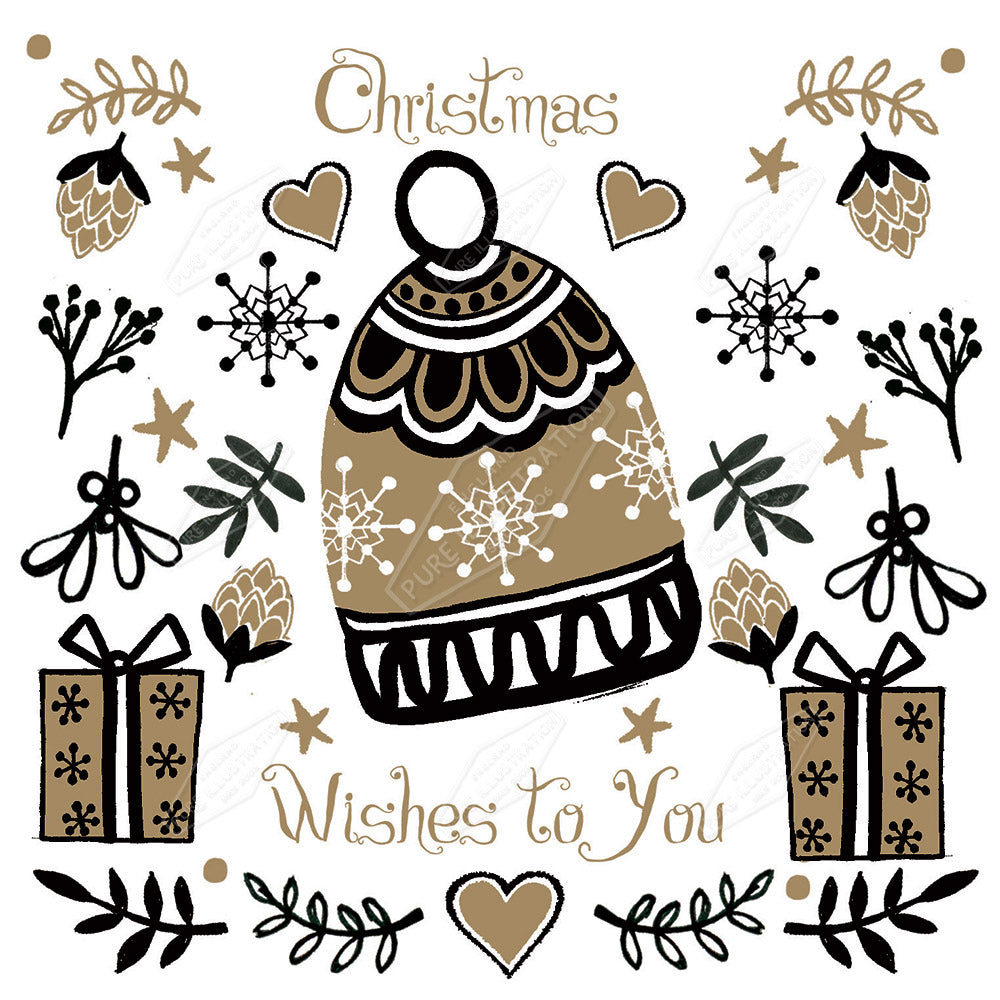 00026377DEV - Deva Evans is represented by Pure Art Licensing Agency - Christmas Greeting Card Design