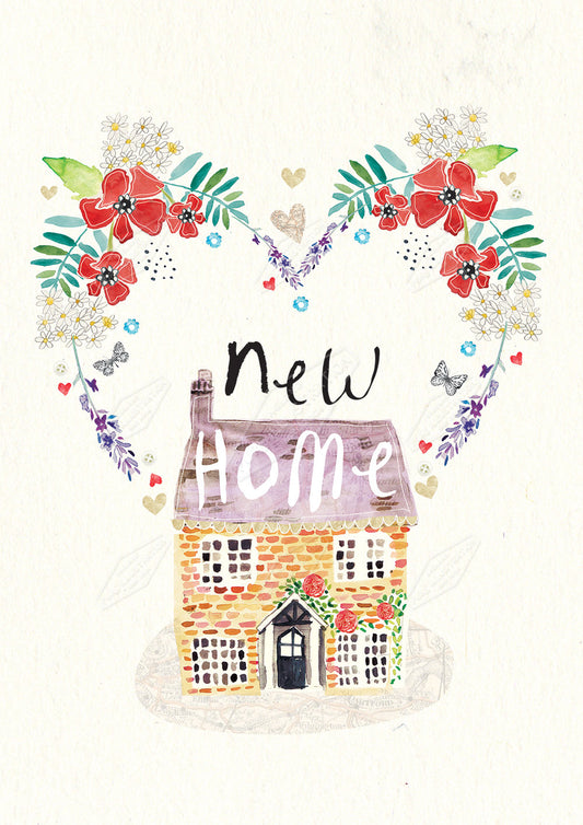 00026912EST- Emily Stalley is represented by Pure Art Licensing Agency - New Home Greeting Card Design