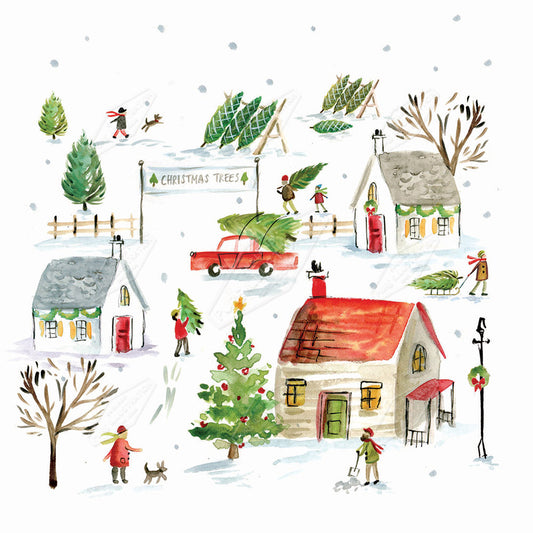 00027016DEV - Deva Evans is represented by Pure Art Licensing Agency - Christmas Greeting Card Design