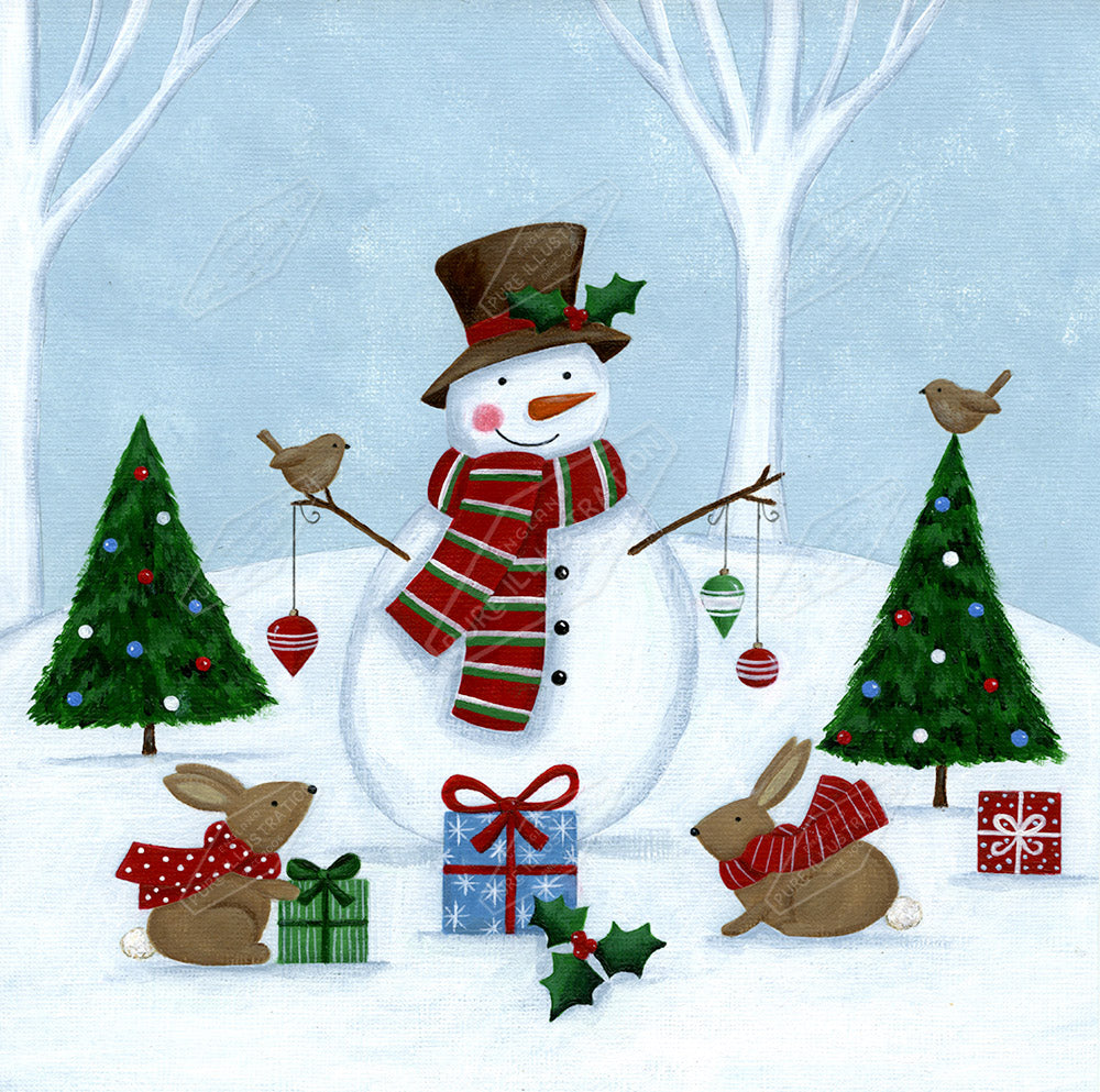 00027083AAI - Folkn Snowman by Anna Aitken - Pure art Licensing Agency