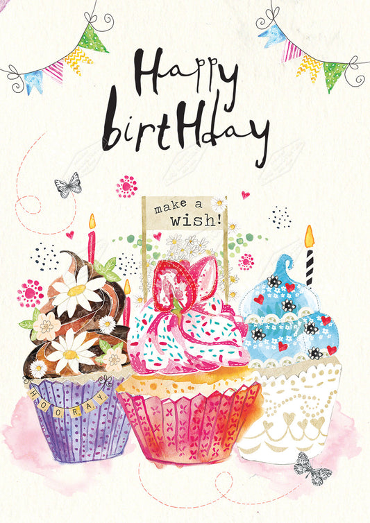 00027095EST- Emily Stalley is represented by Pure Art Licensing Agency - Birthday Greeting Card Design