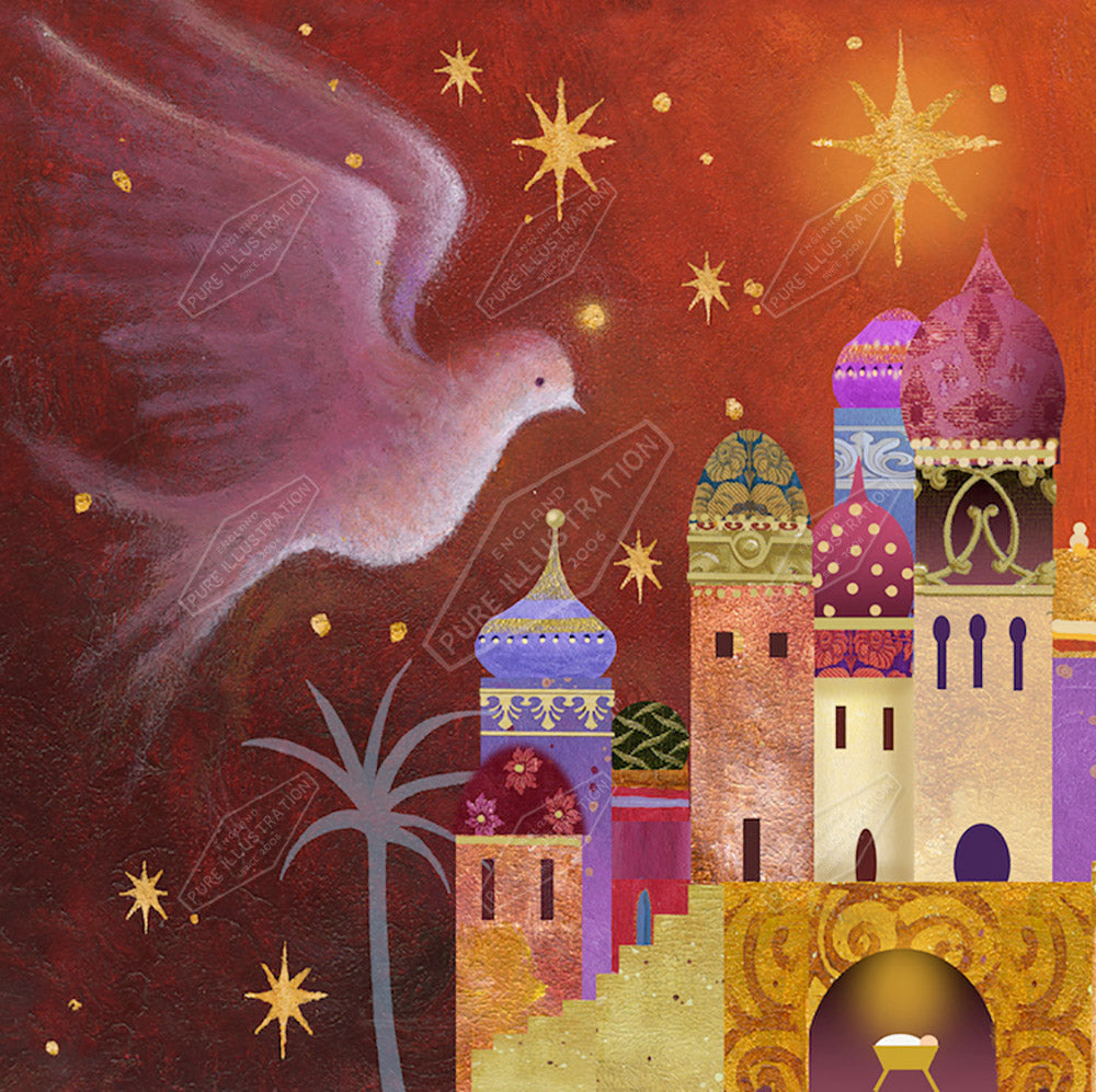 00027131JPA- Jan Pashley is represented by Pure Art Licensing Agency - Christmas Greeting Card Design