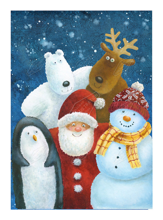 00027138JPA- Jan Pashley is represented by Pure Art Licensing Agency - Christmas Greeting Card Design