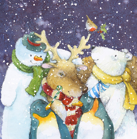 00027150JPA- Jan Pashley is represented by Pure Art Licensing Agency - Christmas Greeting Card Design