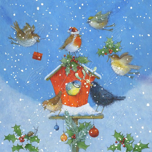00027155JPA- Jan Pashley is represented by Pure Art Licensing Agency - Christmas Greeting Card Design