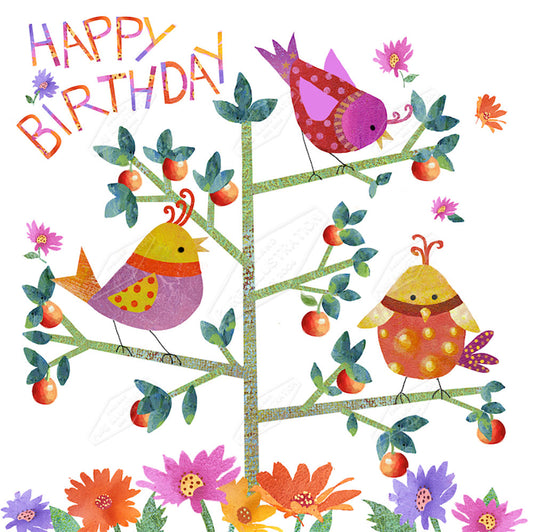00027168JPA- Jan Pashley is represented by Pure Art Licensing Agency - Birthday Greeting Card Design