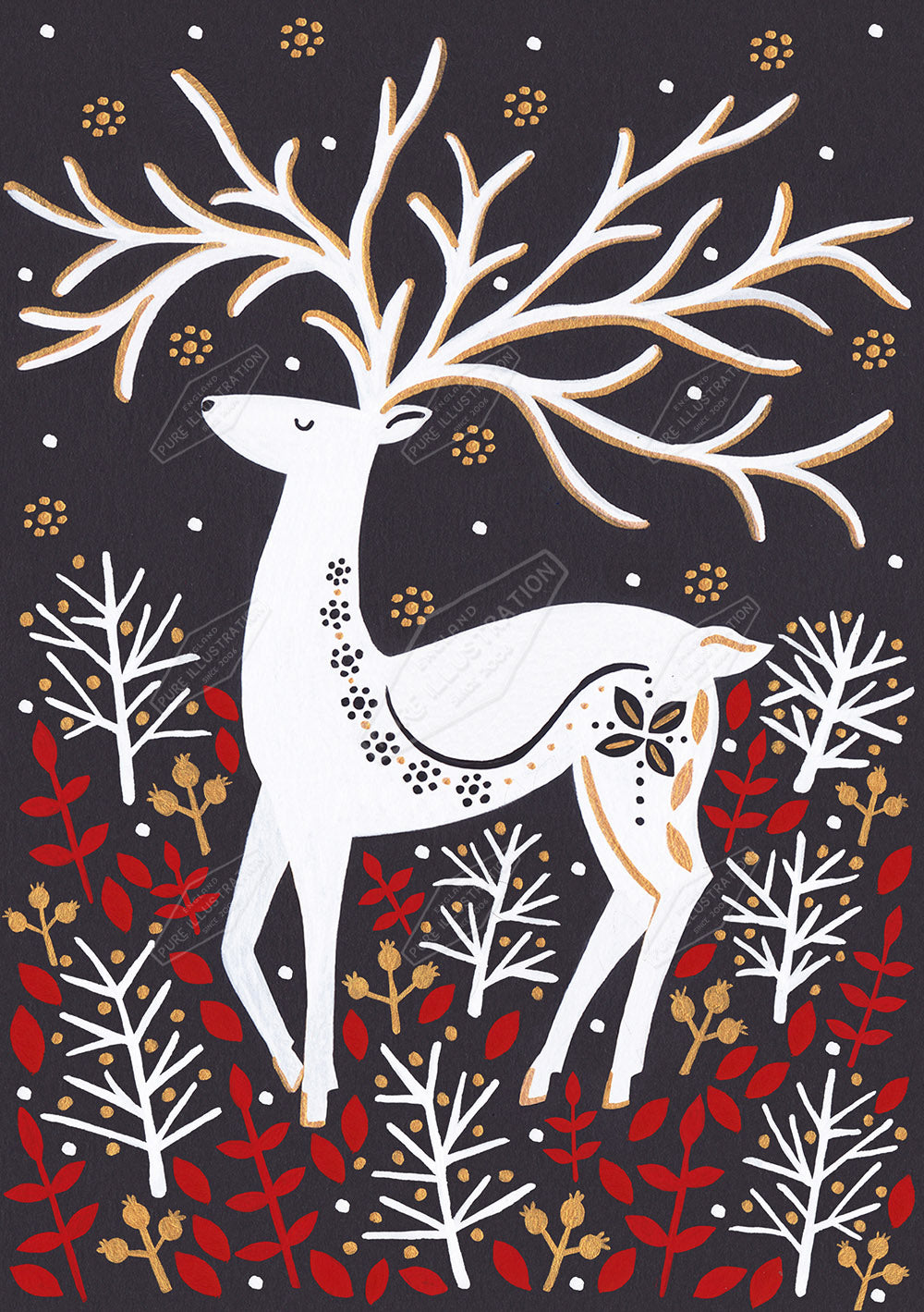 00027244SSN- Sian Summerhayes is represented by Pure Art Licensing Agency - Christmas Greeting Card Design