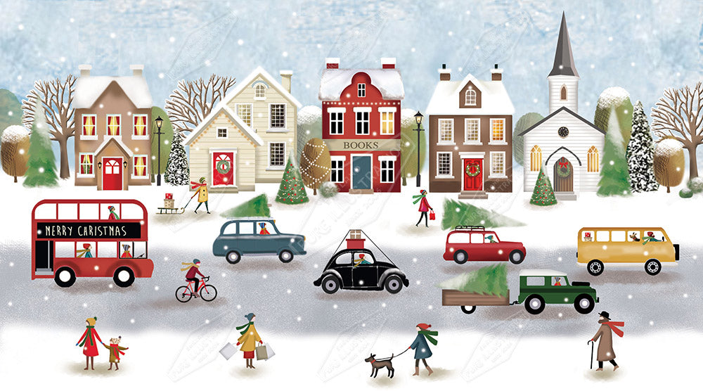 00027303DEV - Deva Evans is represented by Pure Art Licensing Agency - Christmas Greeting Card Design