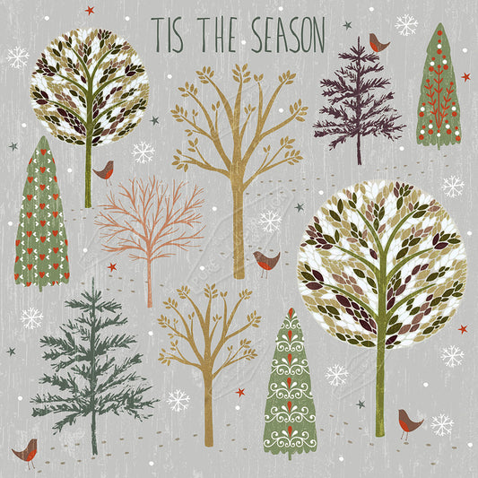 00027504SSN- Sian Summerhayes is represented by Pure Art Licensing Agency - Christmas Greeting Card Design