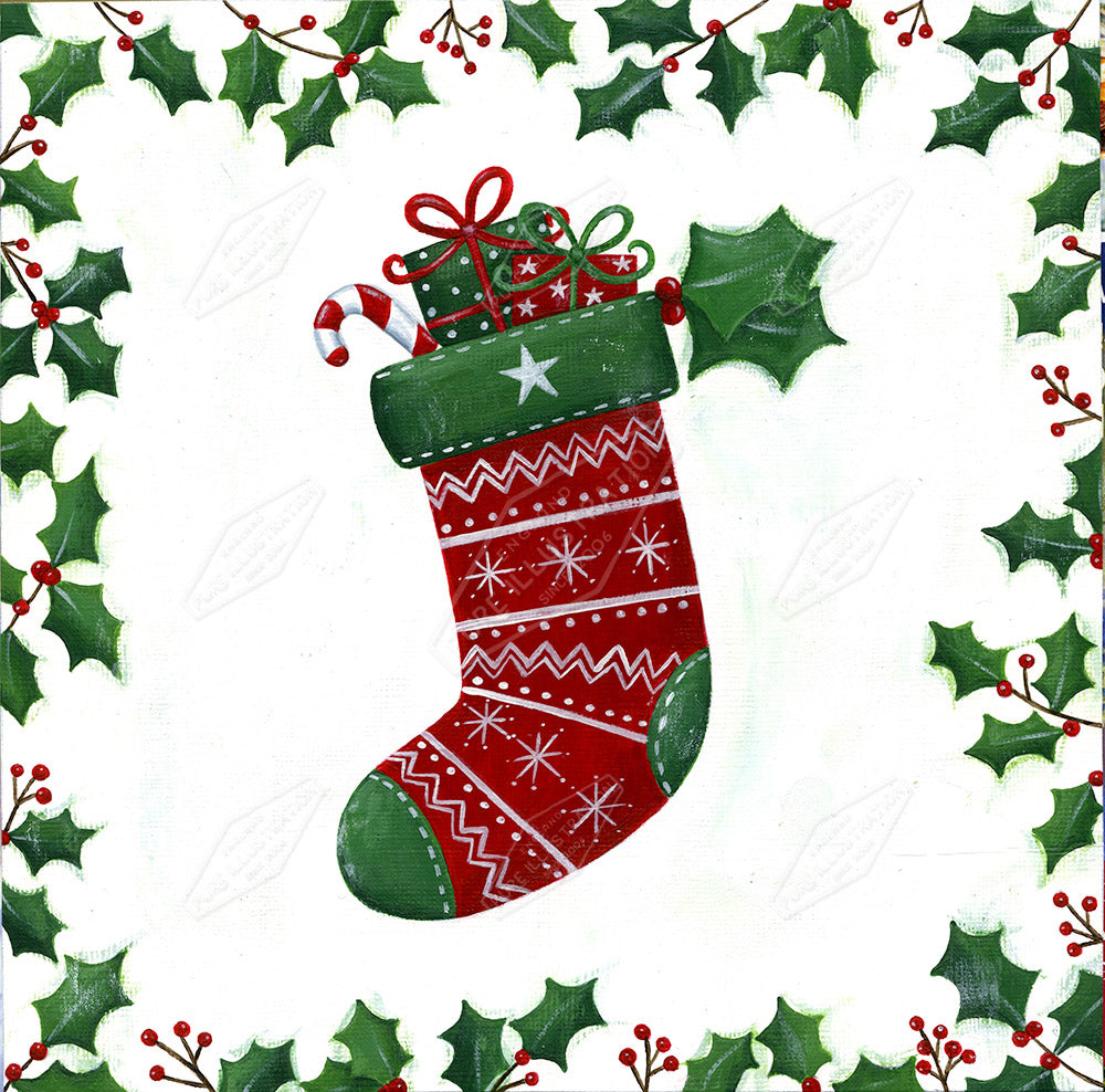 000275760AAI - Christmas Stocking Design - Pure Art Licensing Agency