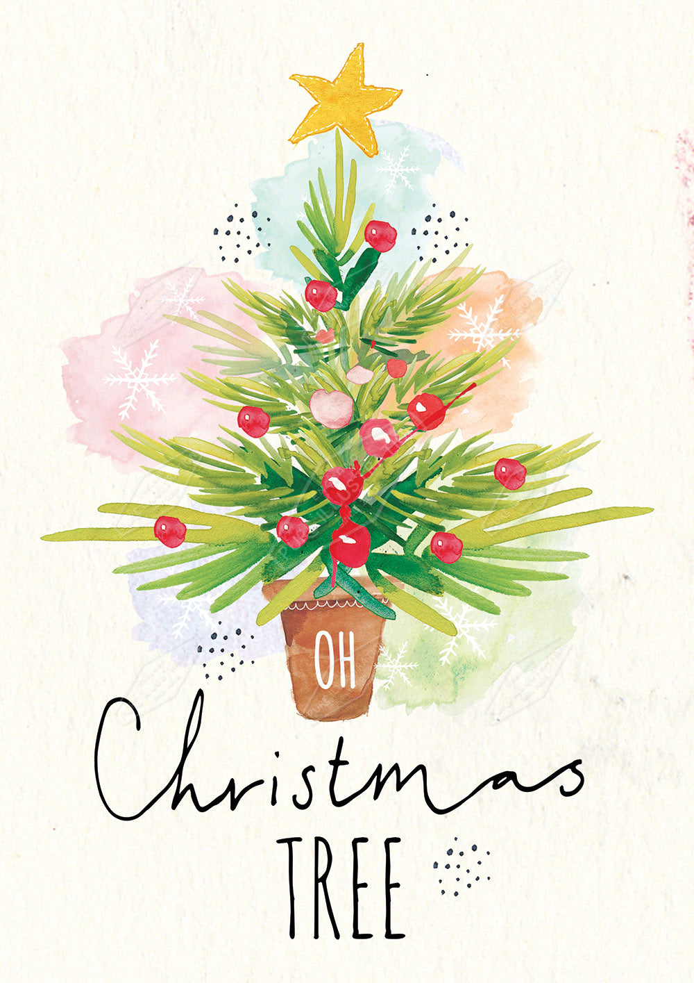 00027727EST- Emily Stalley is represented by Pure Art Licensing Agency - Christmas Greeting Card Design