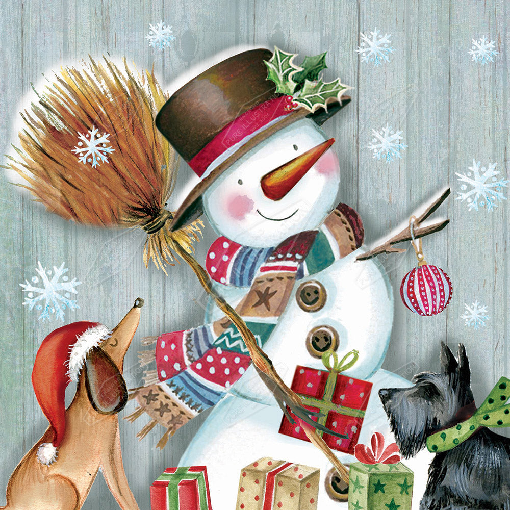 00027735DEV - Deva Evans is represented by Pure Art Licensing Agency - Christmas Greeting Card Design