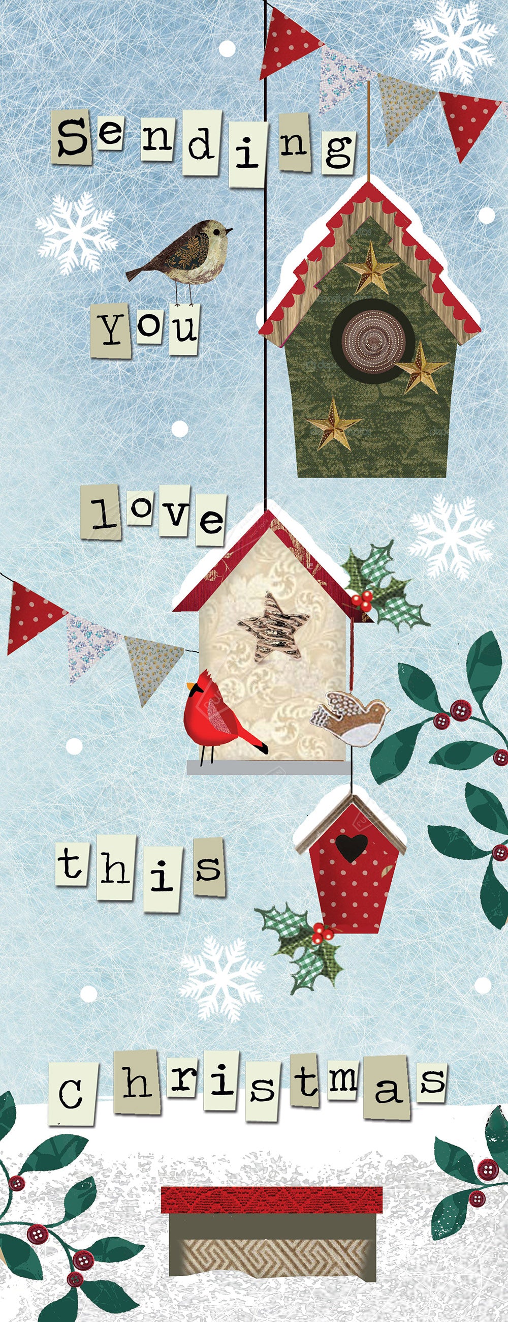 00027785DEV - Deva Evans is represented by Pure Art Licensing Agency - Christmas Greeting Card Design