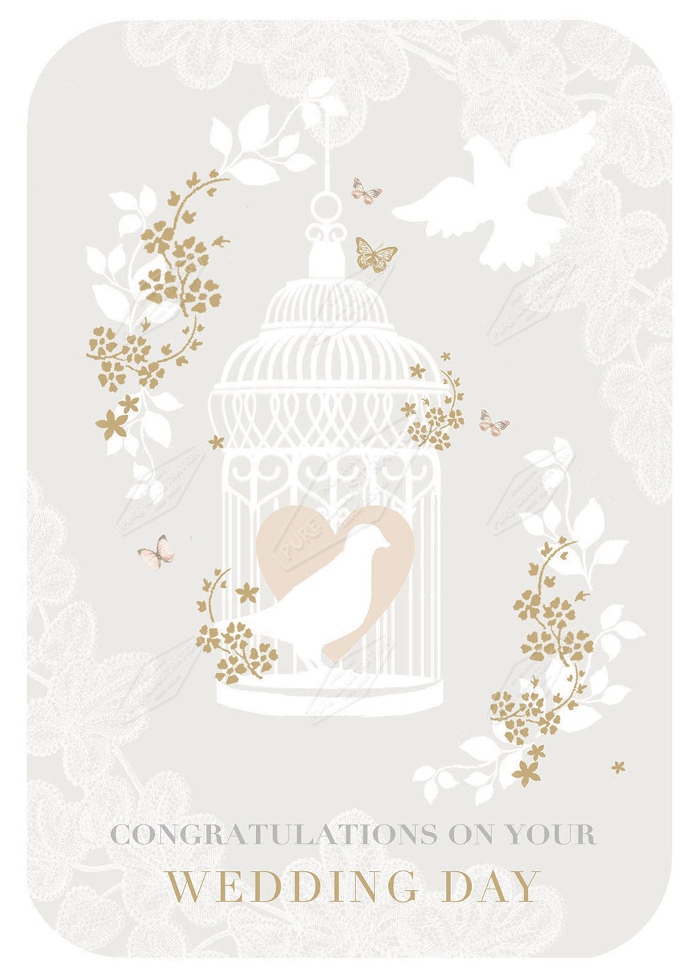 00027958DEV - Deva Evans is represented by Pure Art Licensing Agency - Wedding Greeting Card Design