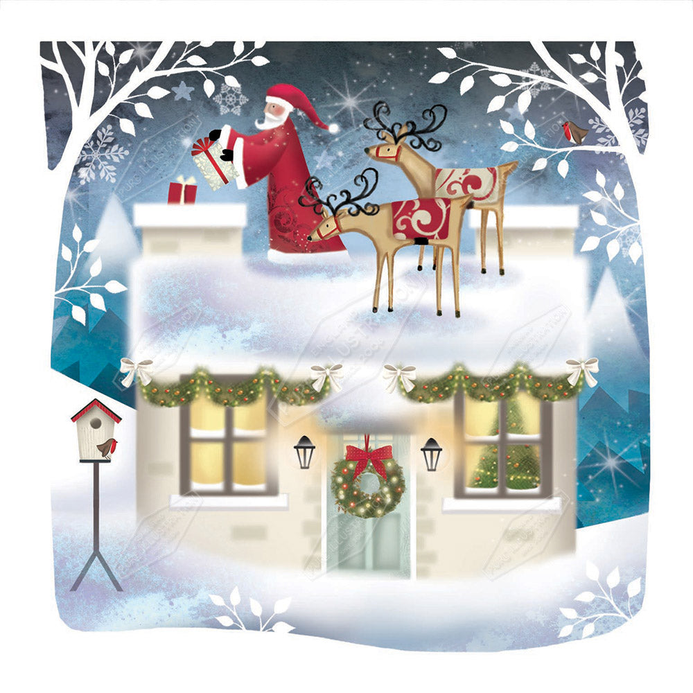 00027974DEV - Deva Evans is represented by Pure Art Licensing Agency - Christmas Greeting Card Design