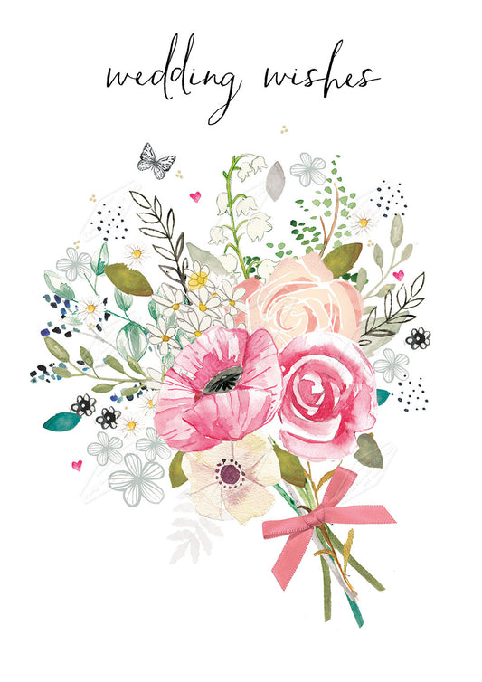 00028110EST- Emily Stalley is represented by Pure Art Licensing Agency - Wedding Greeting Card Design