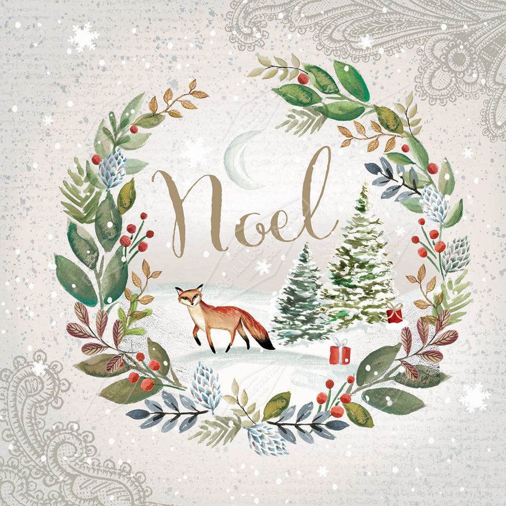 00028119DEV - Deva Evans is represented by Pure Art Licensing Agency - Christmas Greeting Card Design