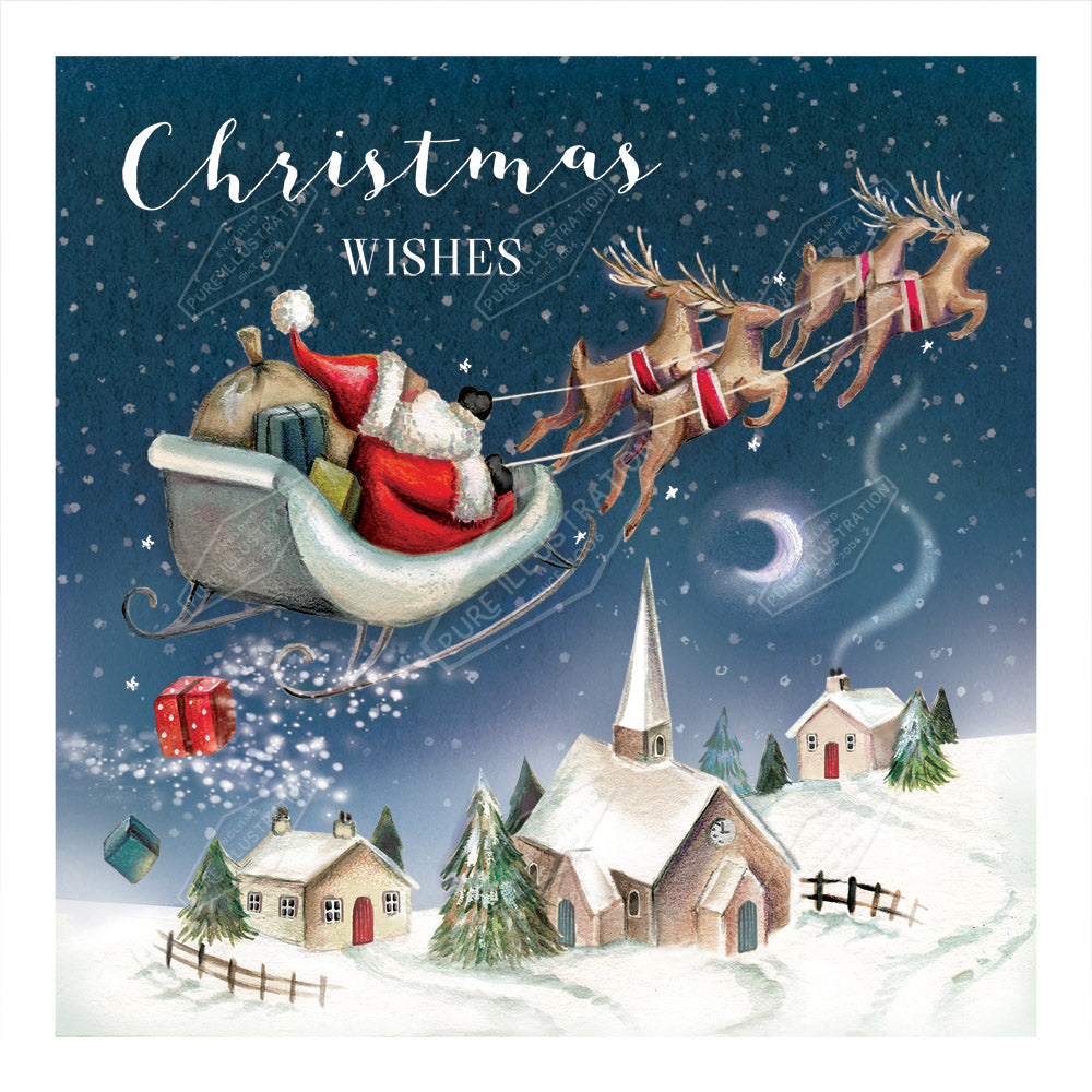 00028129DEV - Deva Evans is represented by Pure Art Licensing Agency - Christmas Greeting Card Design